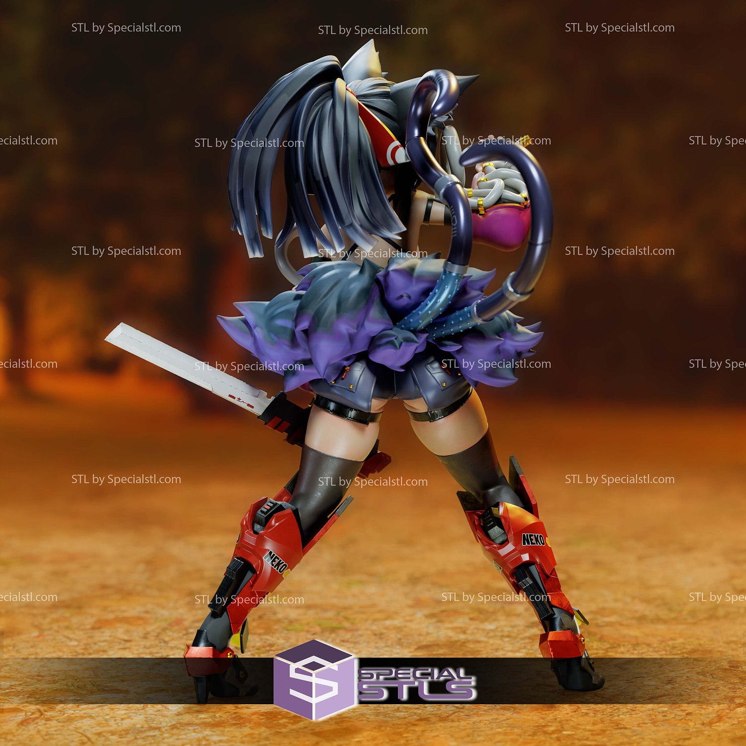 Zenless Zone Zero Nekomiya Mana STL Files 3D Model — view 4