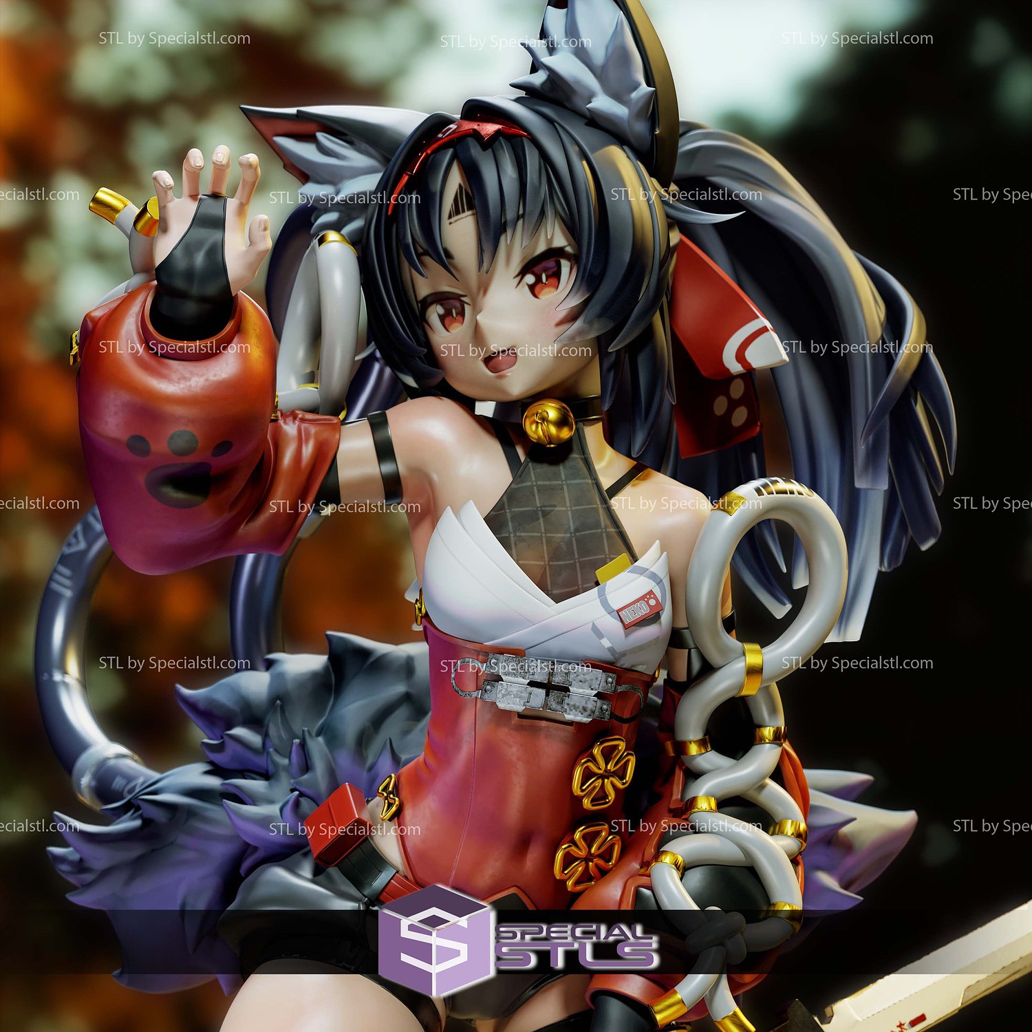 Zenless Zone Zero Nekomiya Mana STL Files 3D Model — view 6