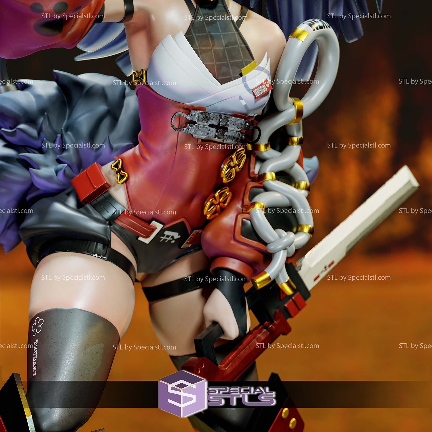 Zenless Zone Zero Nekomiya Mana STL Files 3D Model — view 8