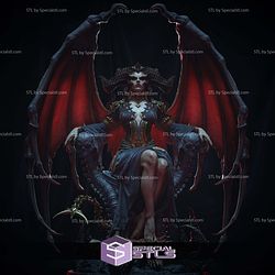 Lilith Skull Throne Diablo IV 3D Print Files STL Model