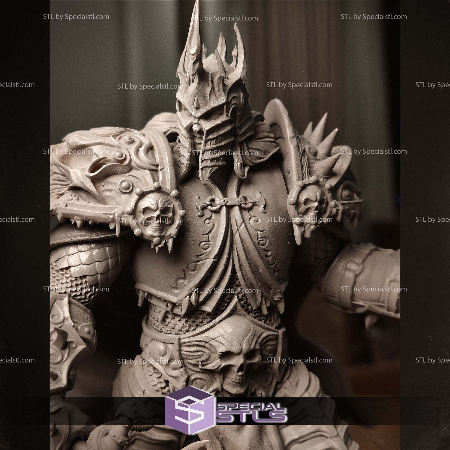 Arthas Lich King 20cm STL Files 3D Model — view 2