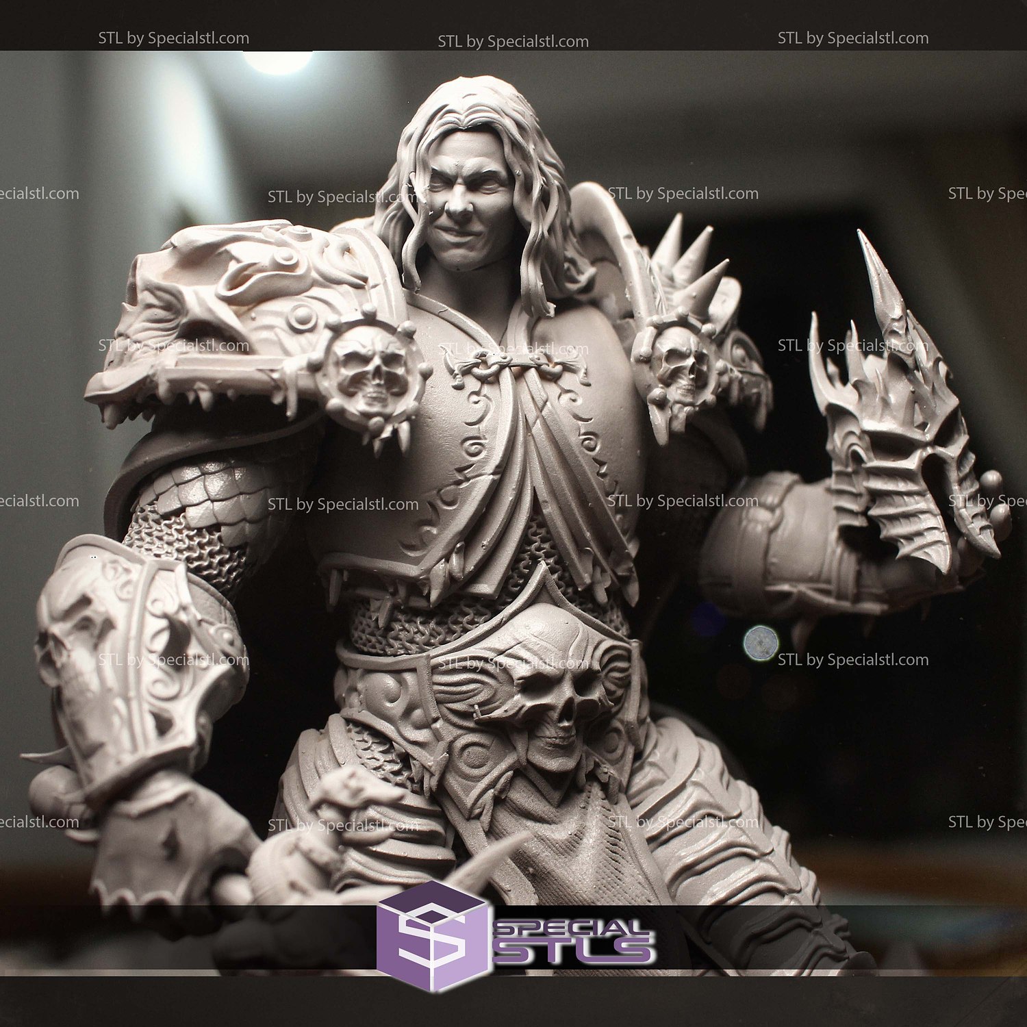 Arthas Lich King 20cm STL Files 3D Model — view 3