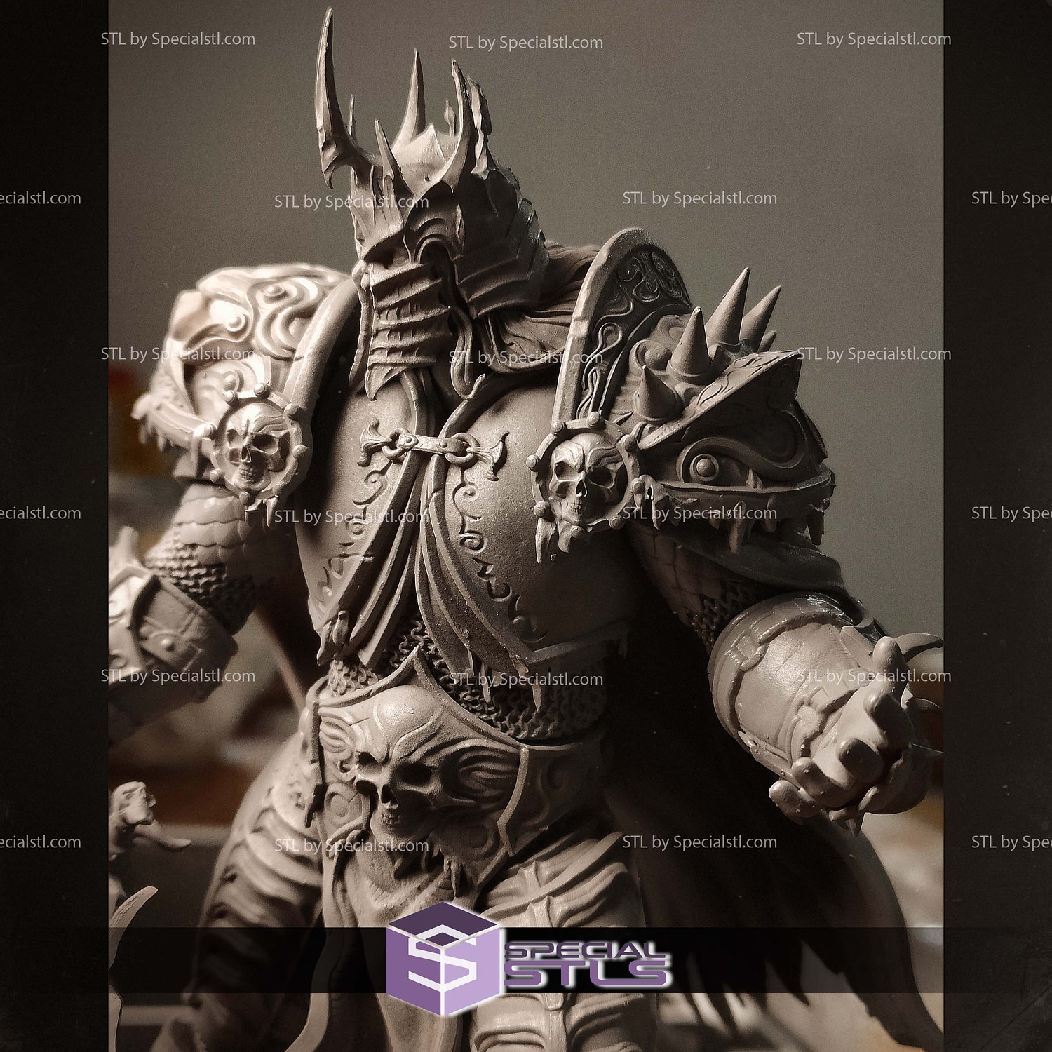 Arthas Lich King 20cm STL Files 3D Model — view 8