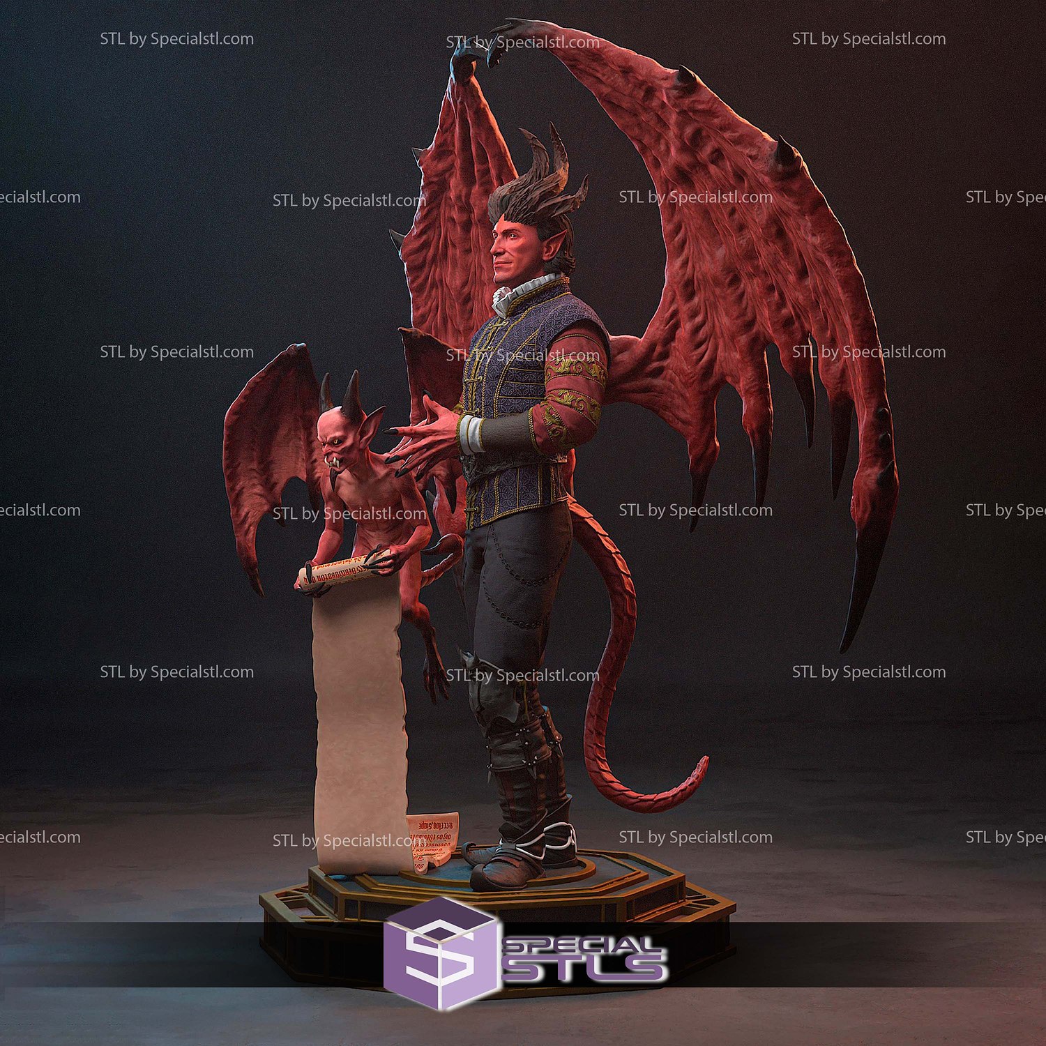 Raphael Baldurs Gate V2 3D Printer Files STL Model — view 4