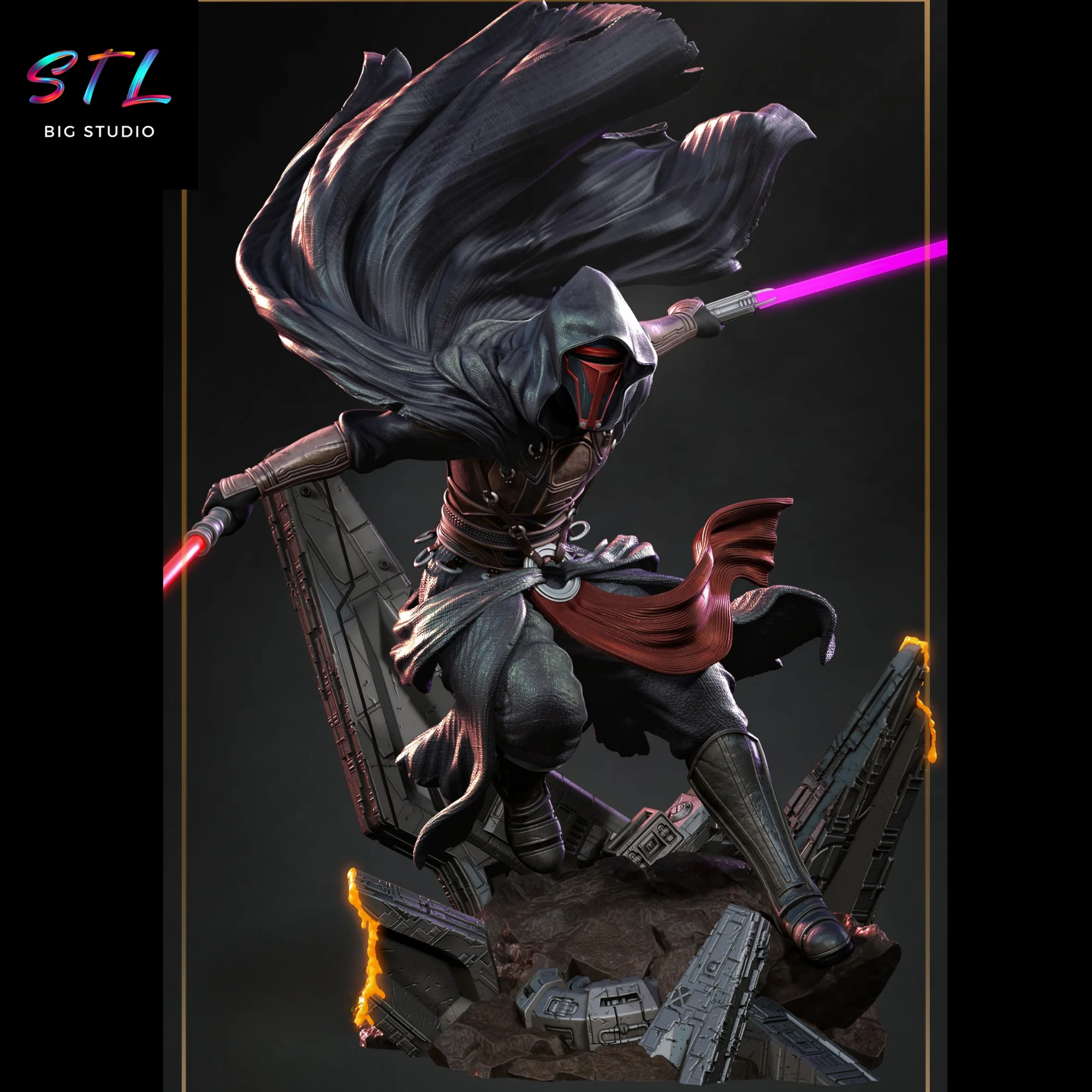 Darth Revan STL | Star Wars | 3D Printable Figure Model
