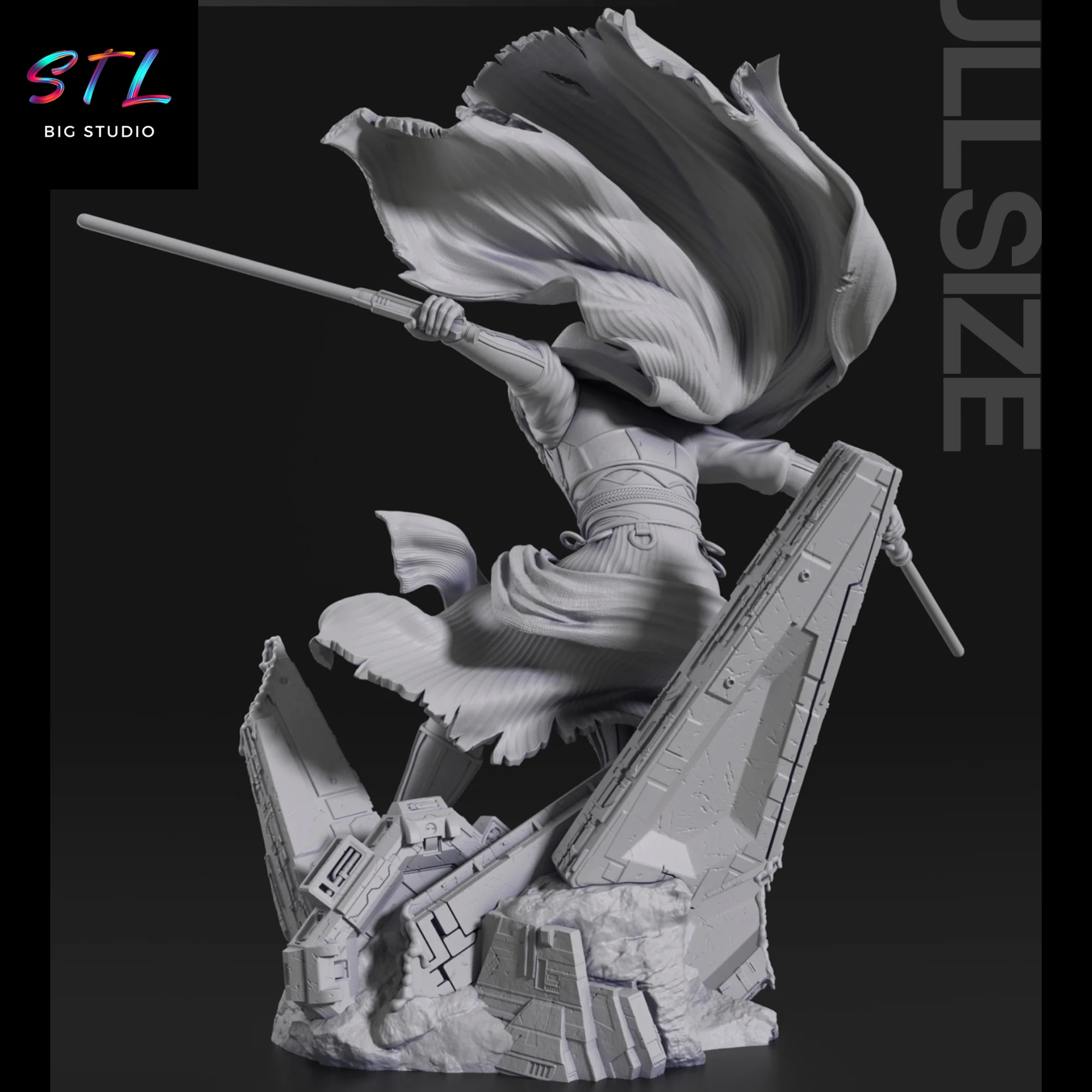 Darth Revan STL | Star Wars | 3D Printable Figure Model — view 5