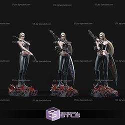 Trish Devil May Cry and Sword STL Files 3D Model