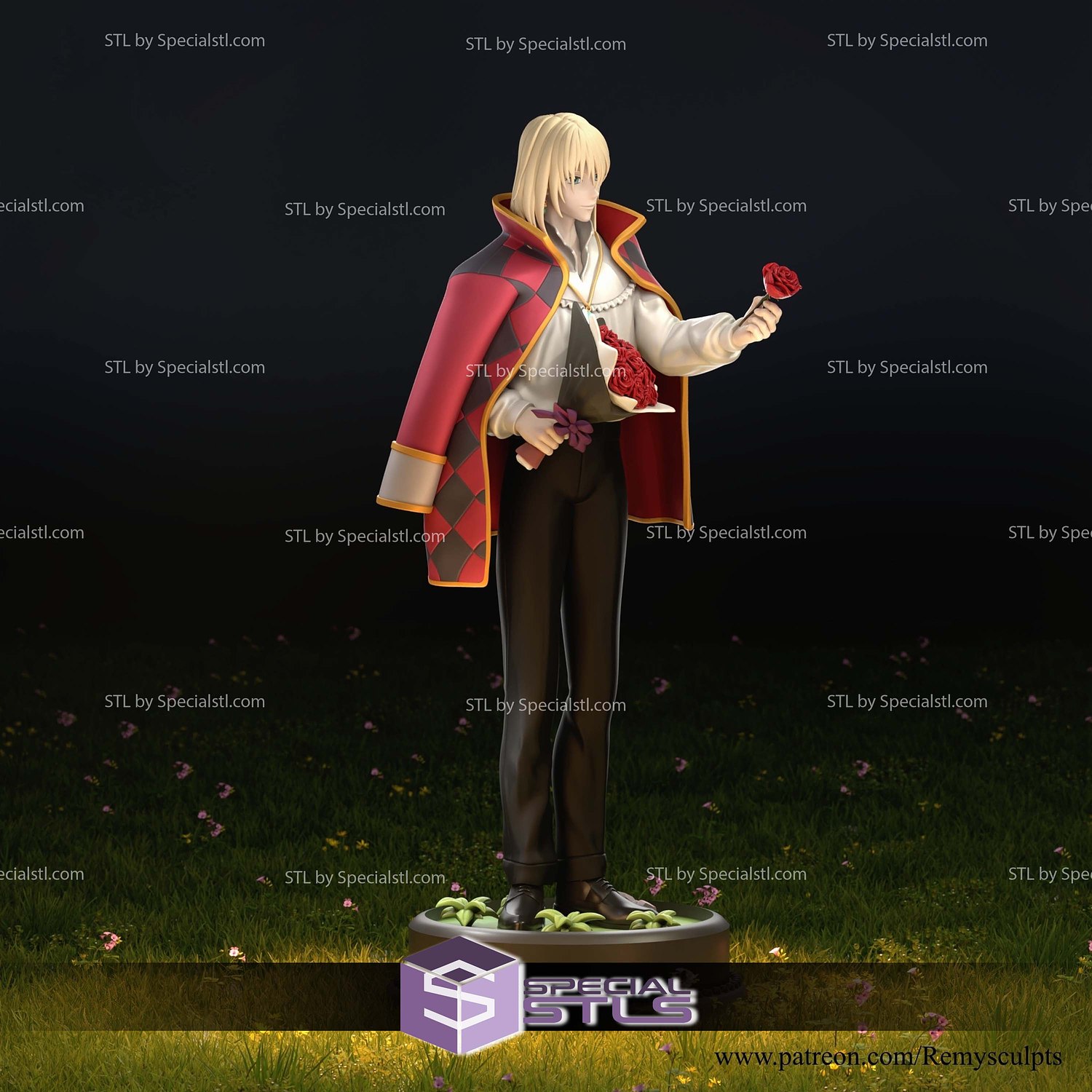 Howl Jenkins Pendragon STL Files 3D Model — view 4