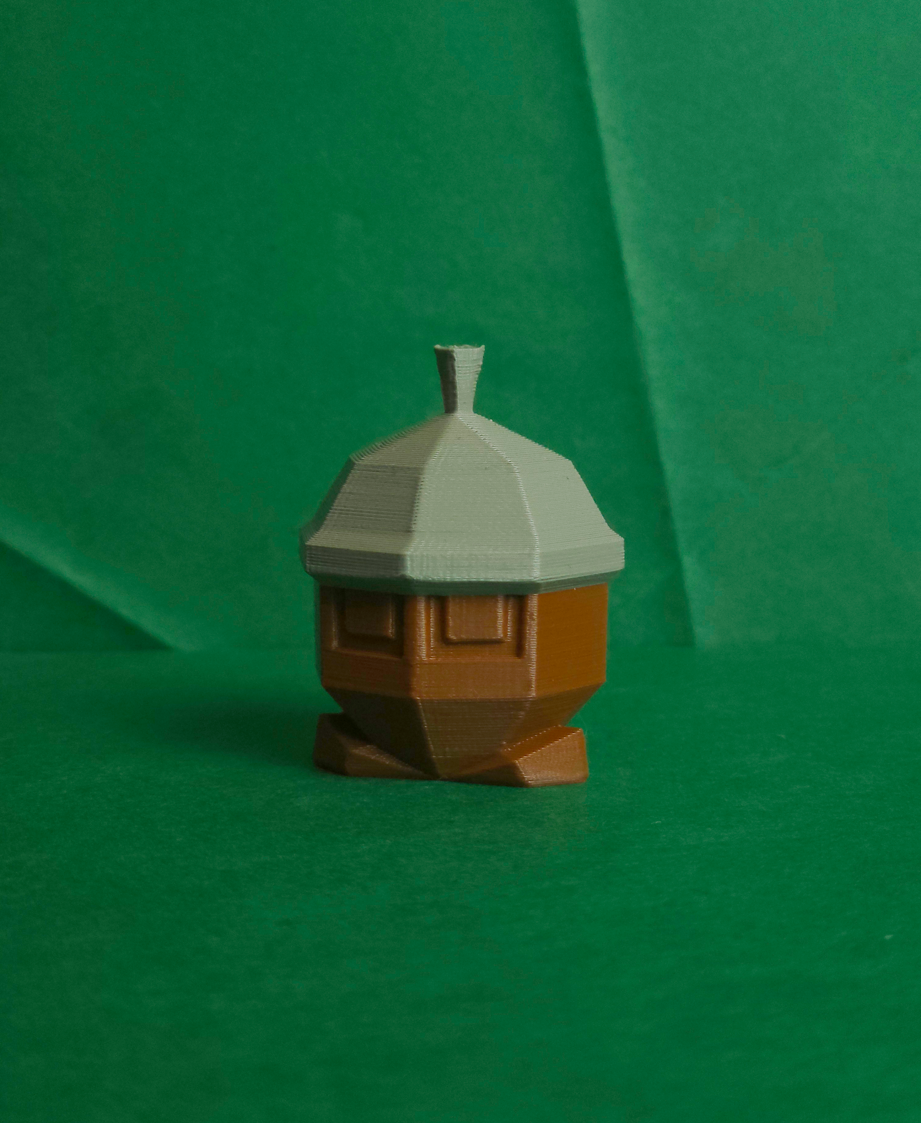 Seedot Low Poly Pokemon 3D STL Model — view 2