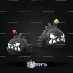 Super Basic STL Flexi Angler Fish 3D Model