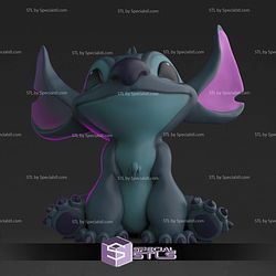 Chibi Stich Alone STL Files 3D Model