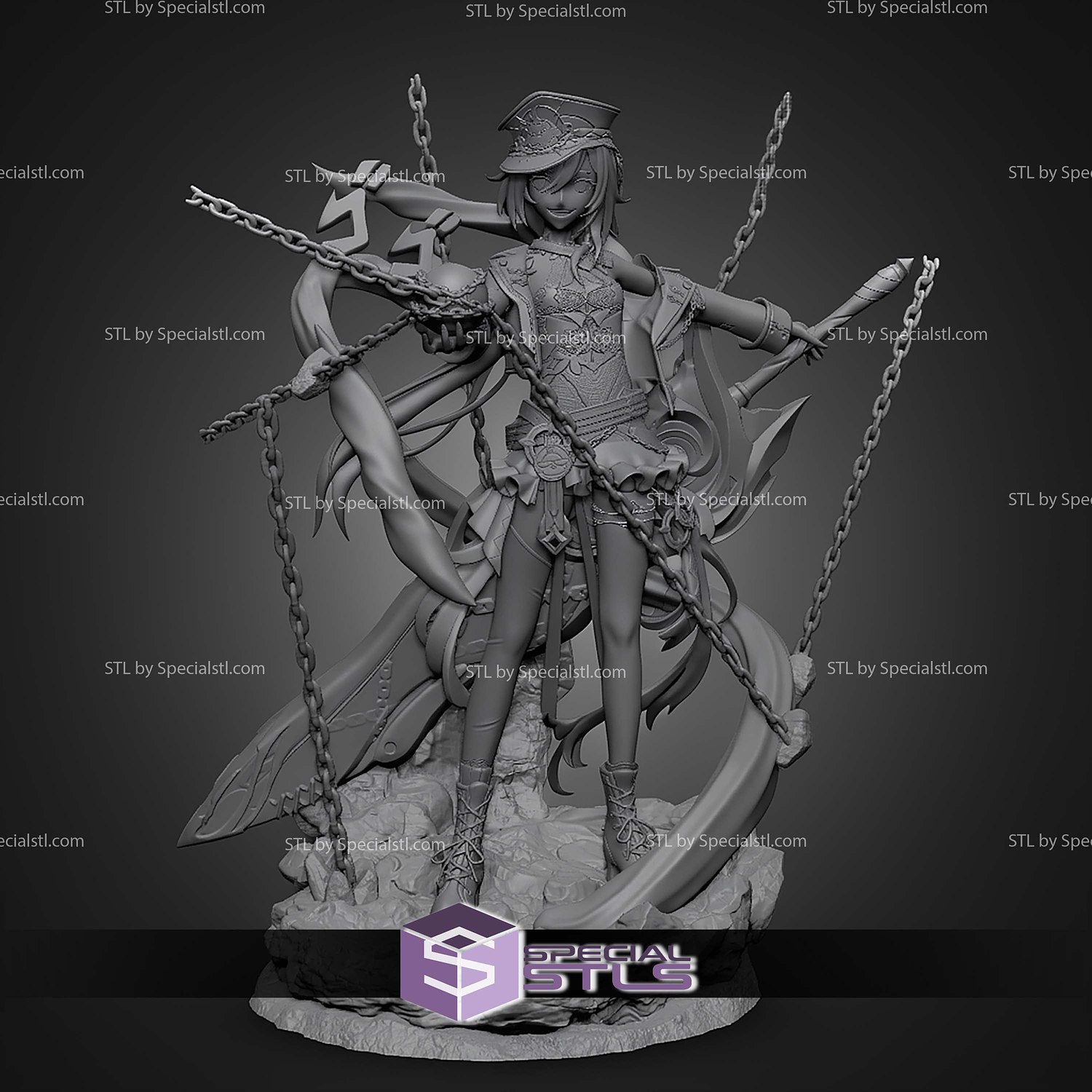 Herrscher of Sentience 250mm Honkai Impact STL Files 3D Model — view 2