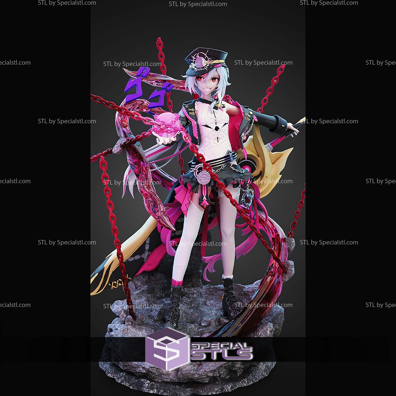 Herrscher of Sentience 250mm Honkai Impact STL Files 3D Model — view 3