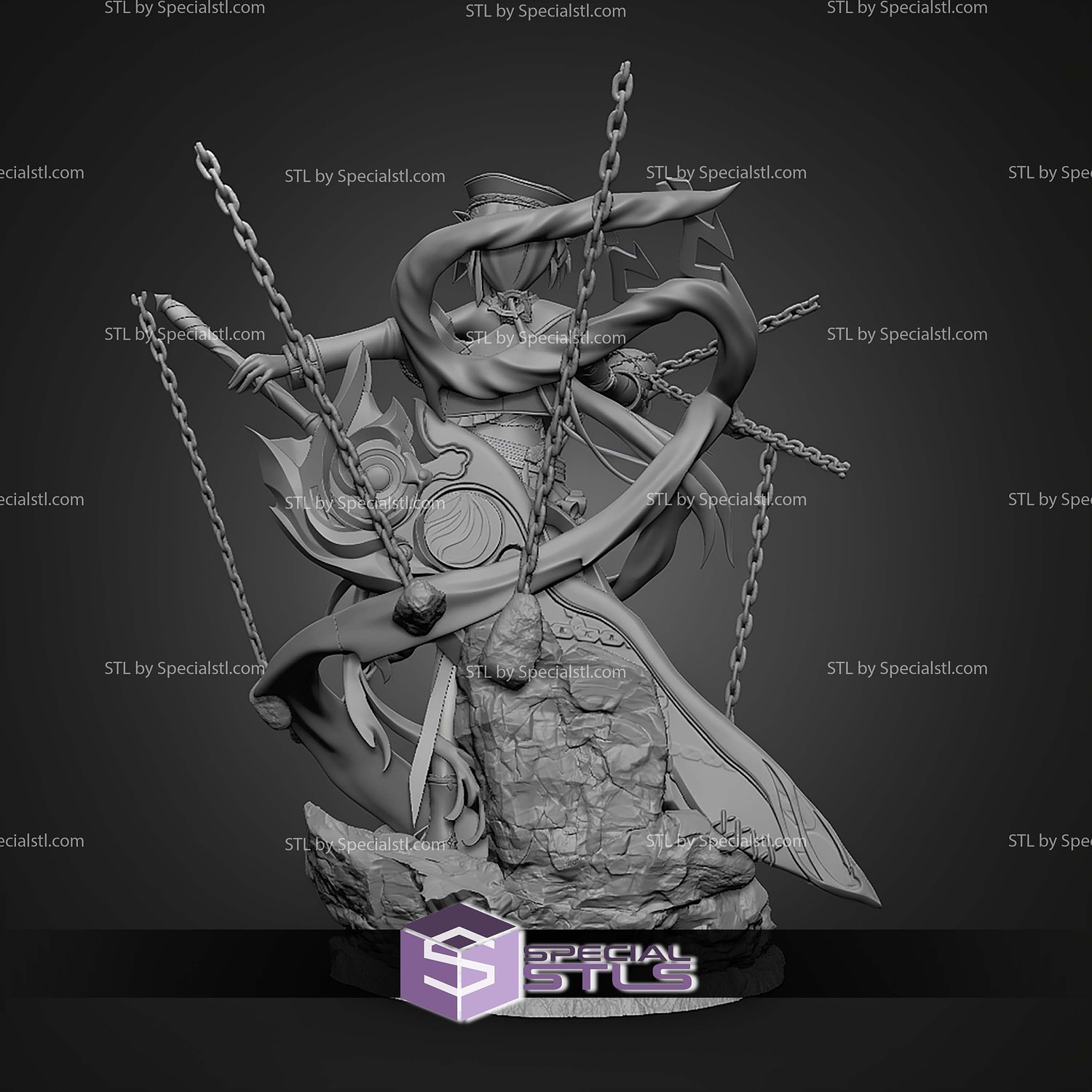 Herrscher of Sentience 250mm Honkai Impact STL Files 3D Model — view 4