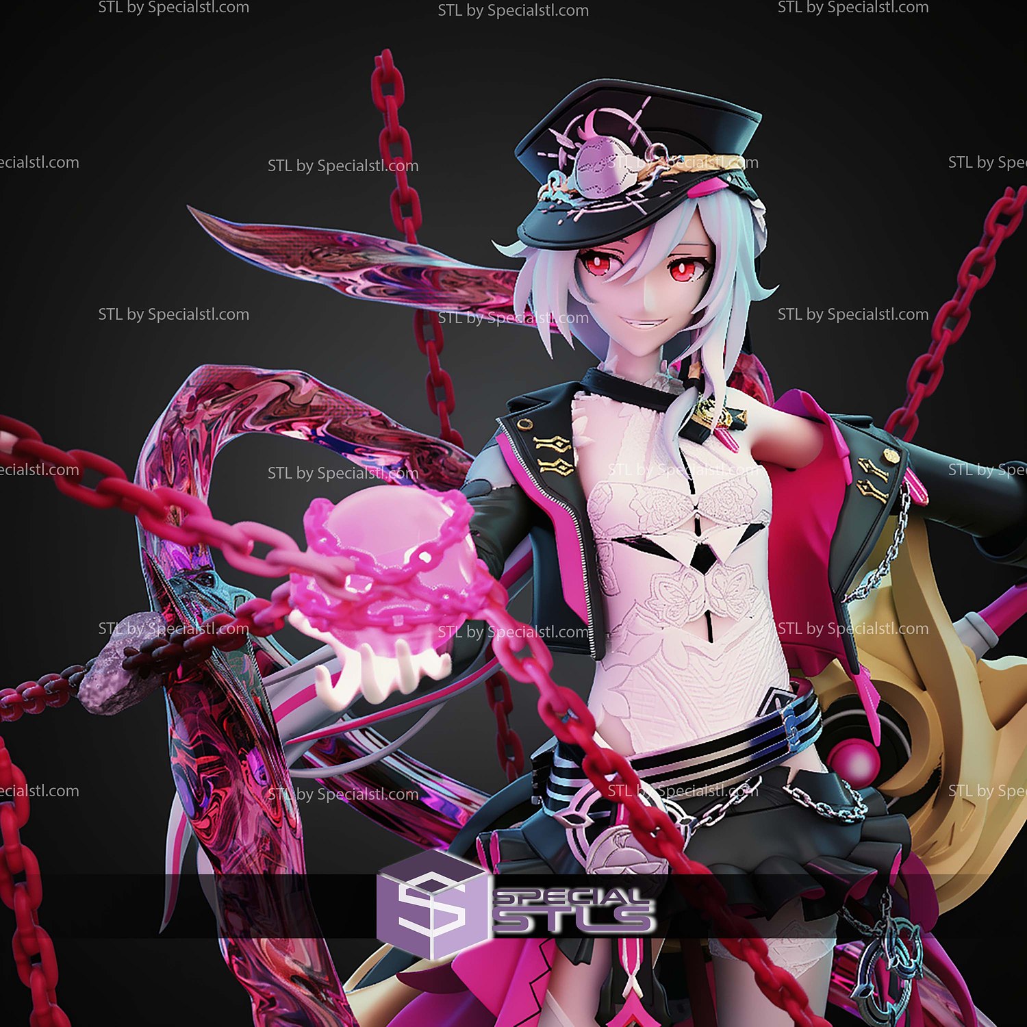 Herrscher of Sentience 250mm Honkai Impact STL Files 3D Model — view 5