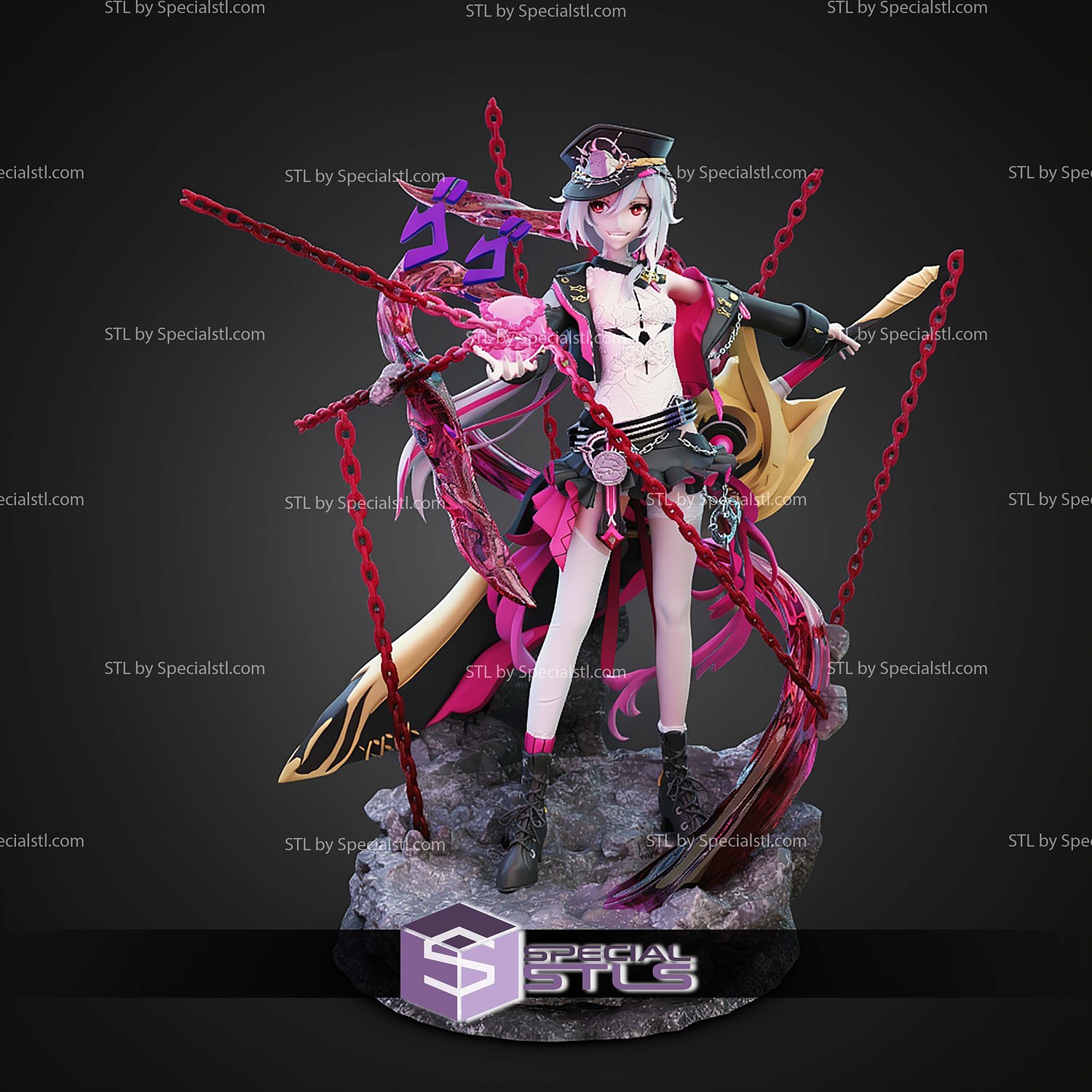 Herrscher of Sentience 250mm Honkai Impact STL Files 3D Model — view 6