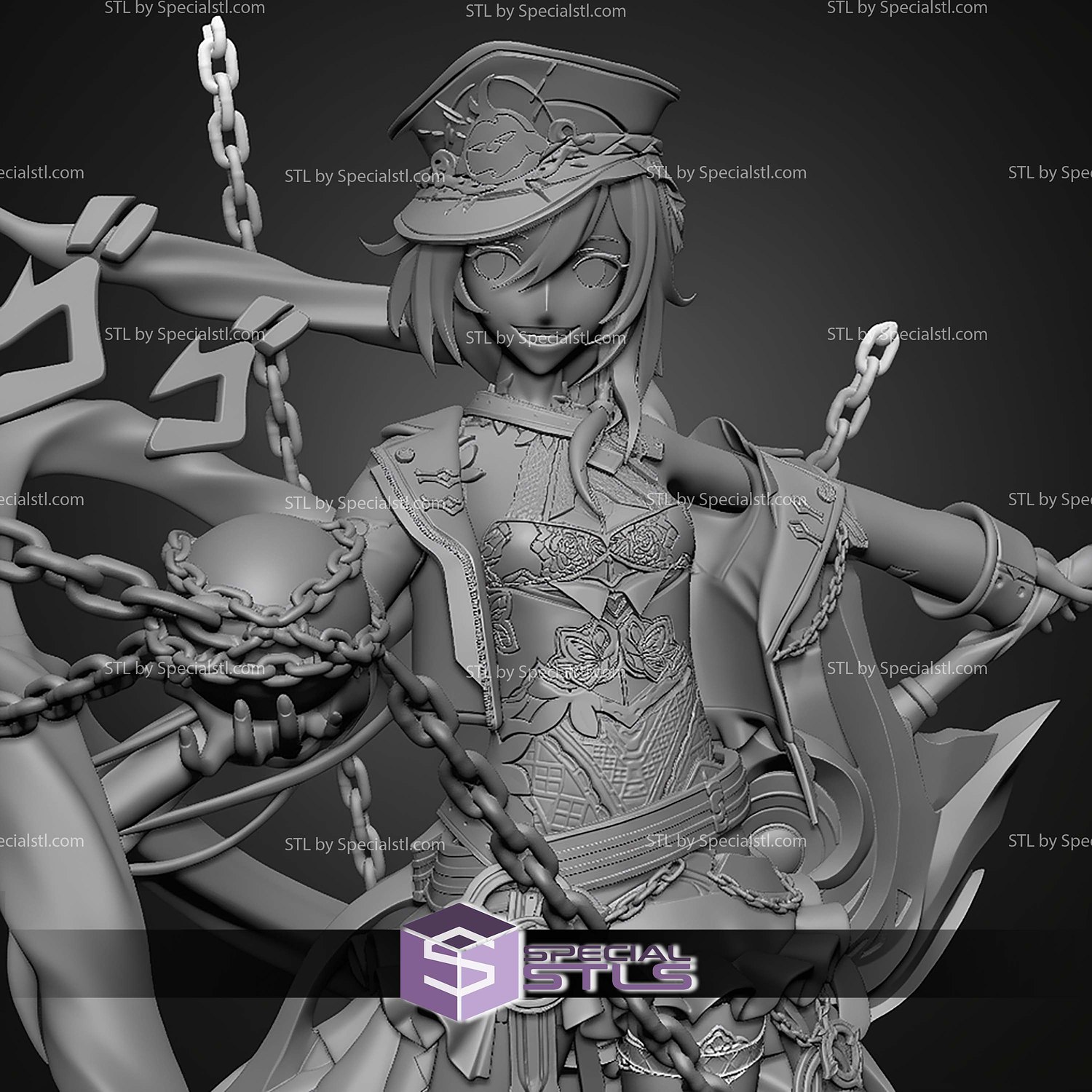 Herrscher of Sentience 250mm Honkai Impact STL Files 3D Model — view 8