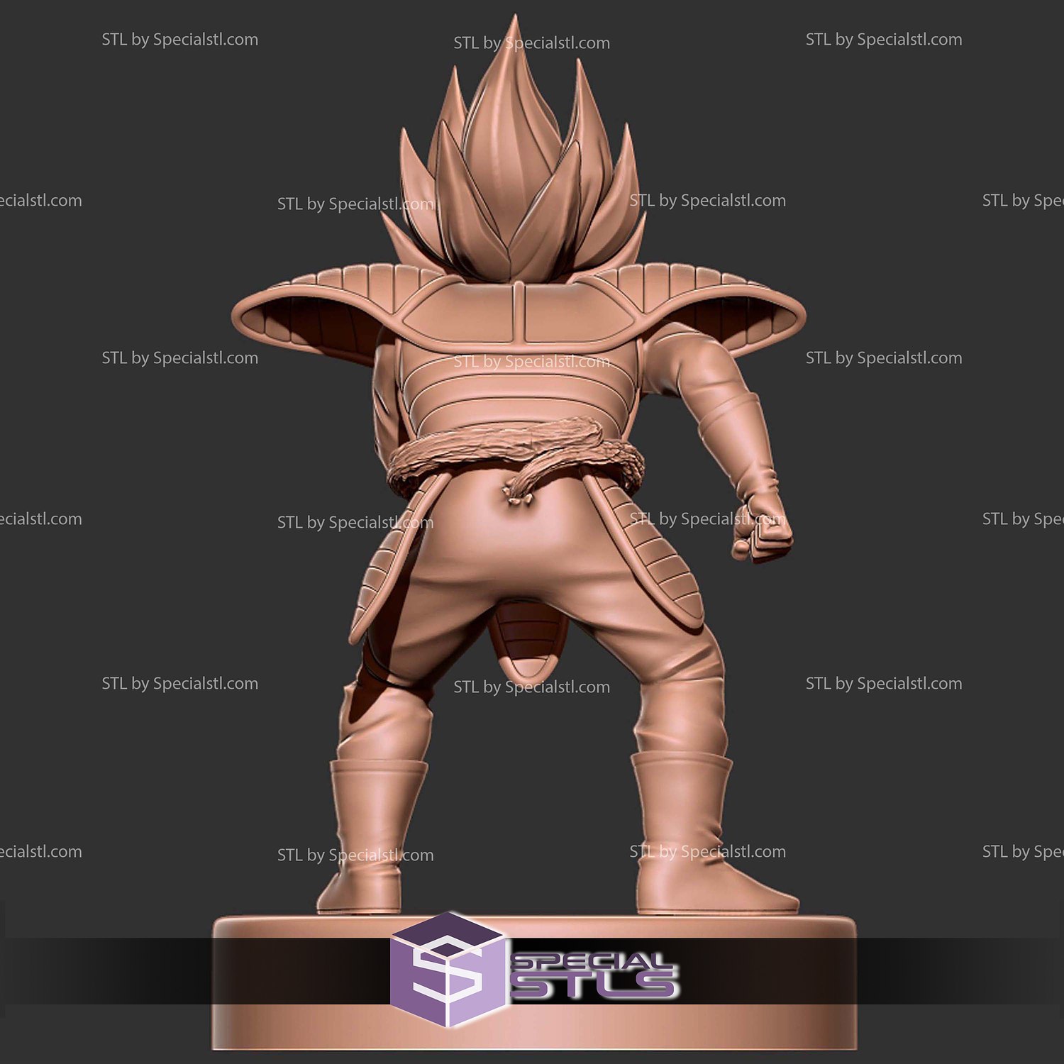 Vegeta Over 9000 Digital STL Files 3D Model — view 2