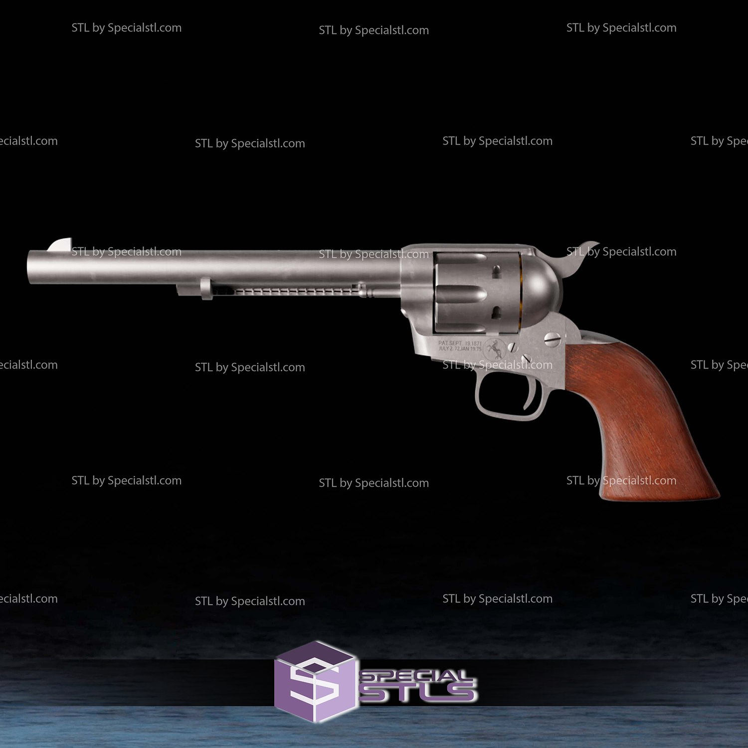 Cosplay STL Files Fallout New Vegas Revolver 3D Model — view 2