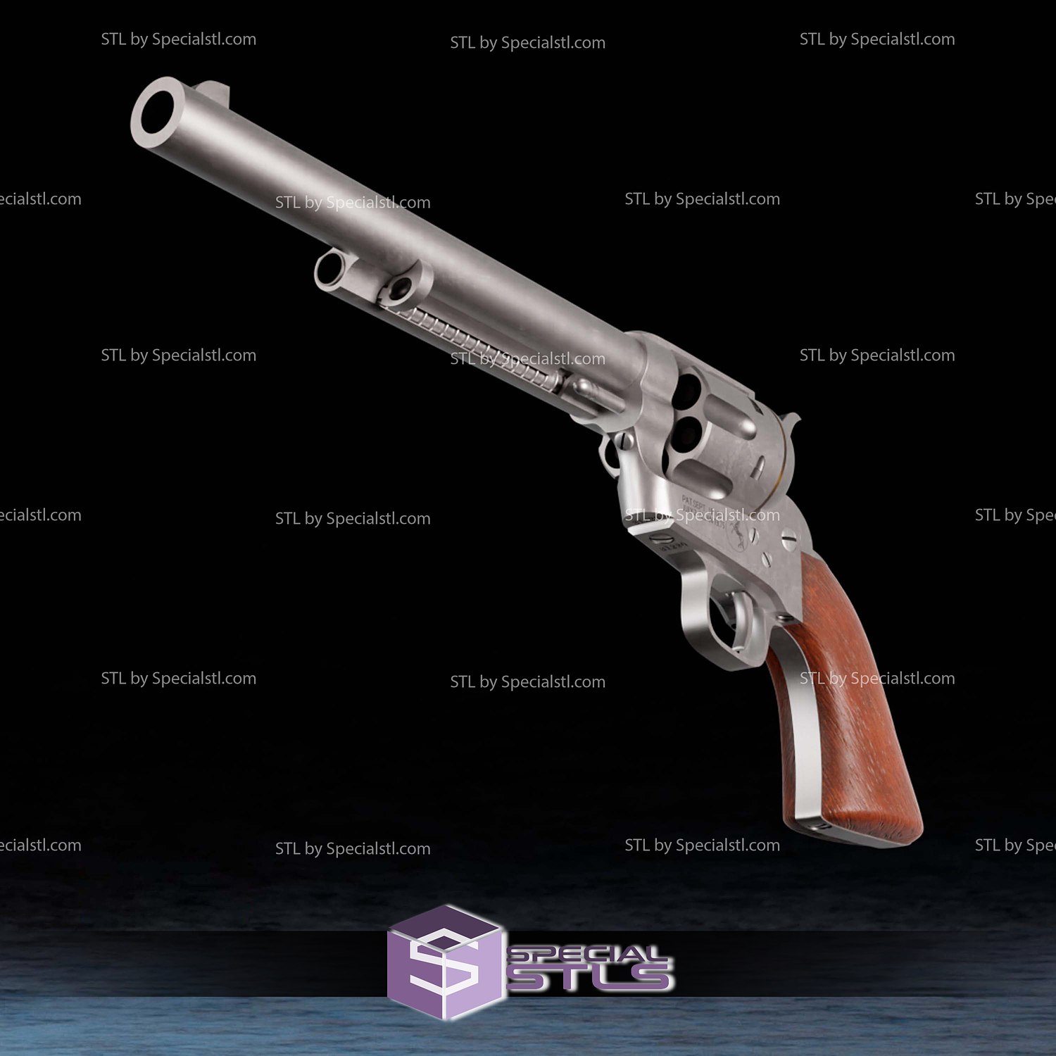 Cosplay STL Files Fallout New Vegas Revolver 3D Model — view 3
