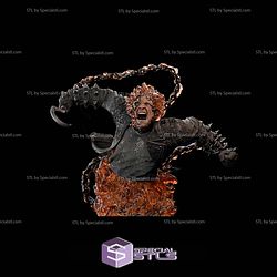 Ghost Rider in Flames Bust 3D Printer Files STL Model
