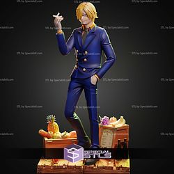 Sanji in Baratie STL Files 3D Model