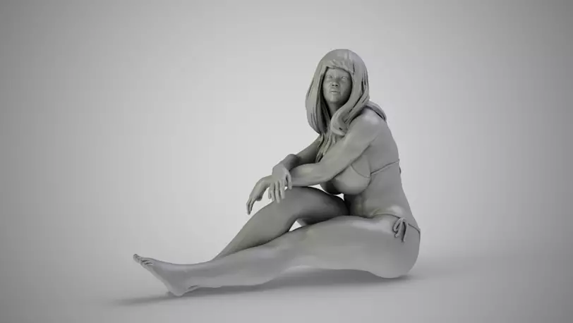 Girl in the Window 3D 3MF Model