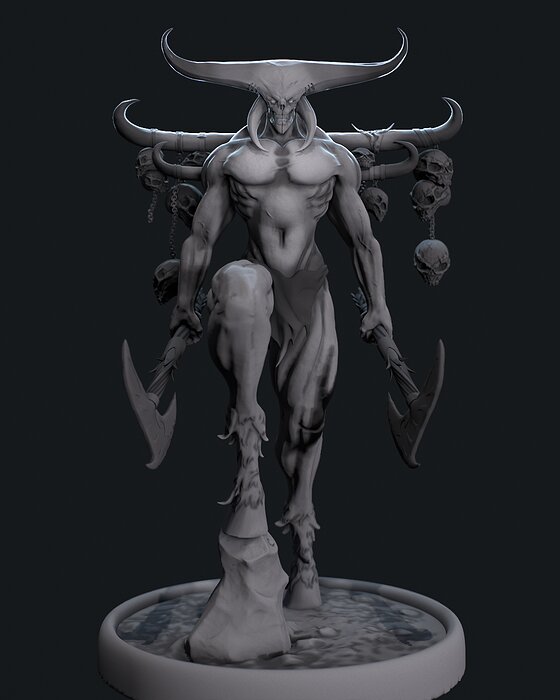 Berserker 3D STL Model — view 3