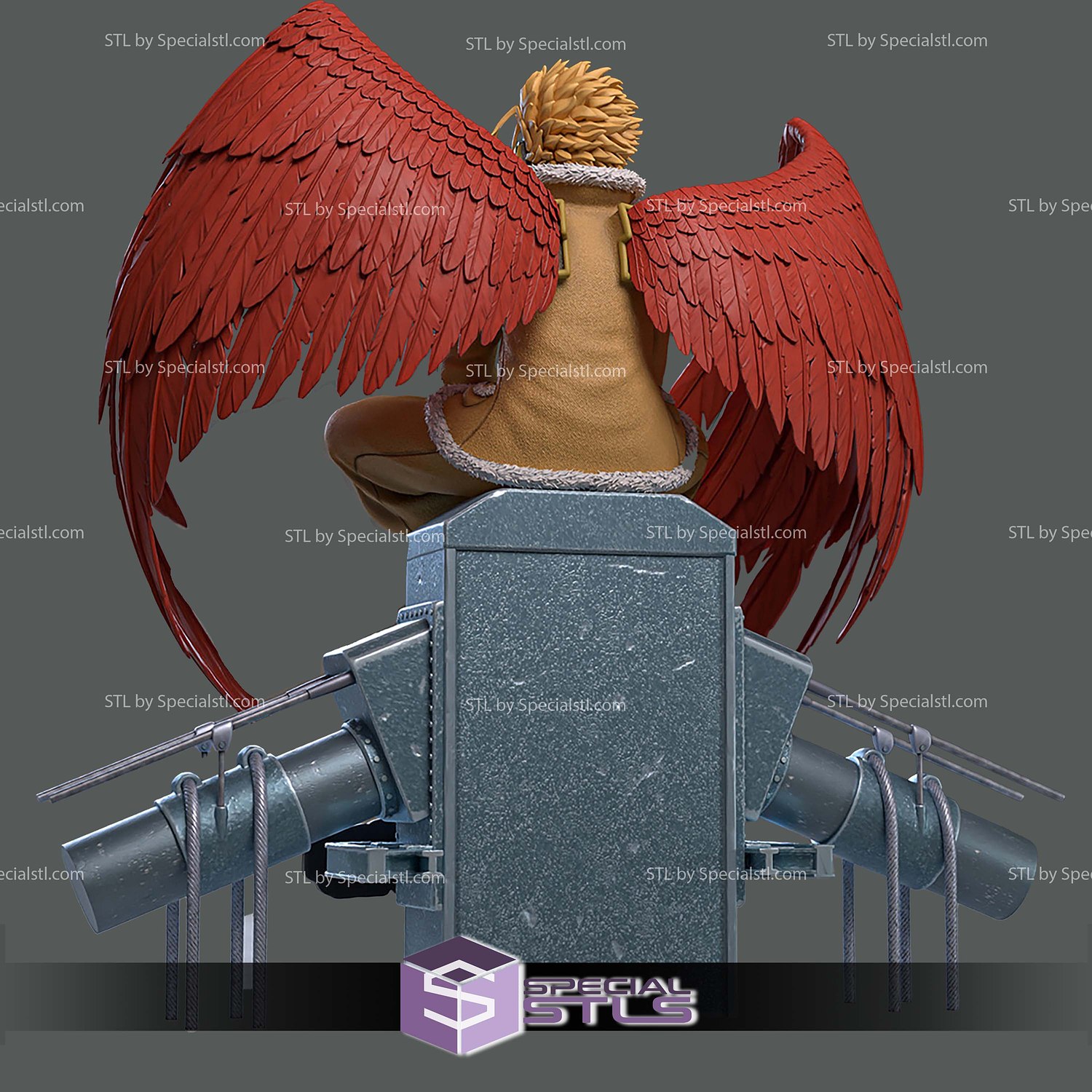 Hawks MHA Relaxing Sculptures 3D Printing STL Model — view 2