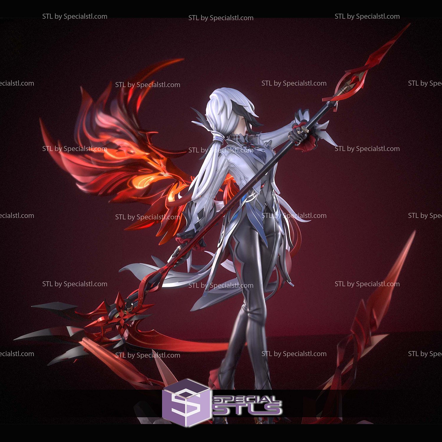 Arlecchino Genshin Impact Magma 3D Printing Models STL Model — view 6