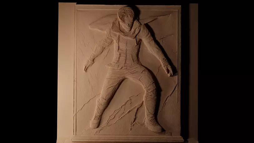 Alex Mercer Prototype CNC 3d Print High Relief Sand Casting OBJ Model