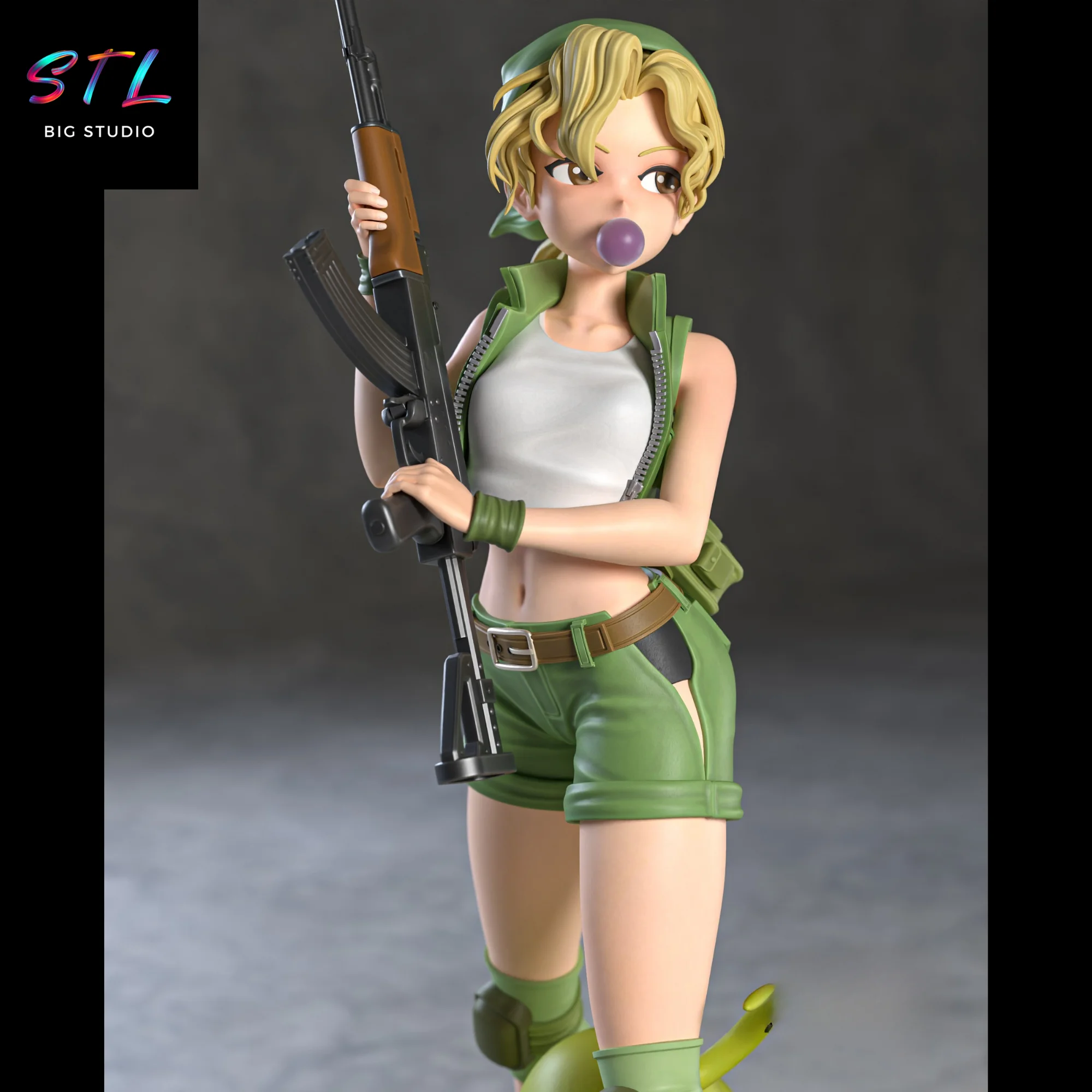 Eri Kasamoto STL | Metal Slug | 3D Printable Figure Model — view 3