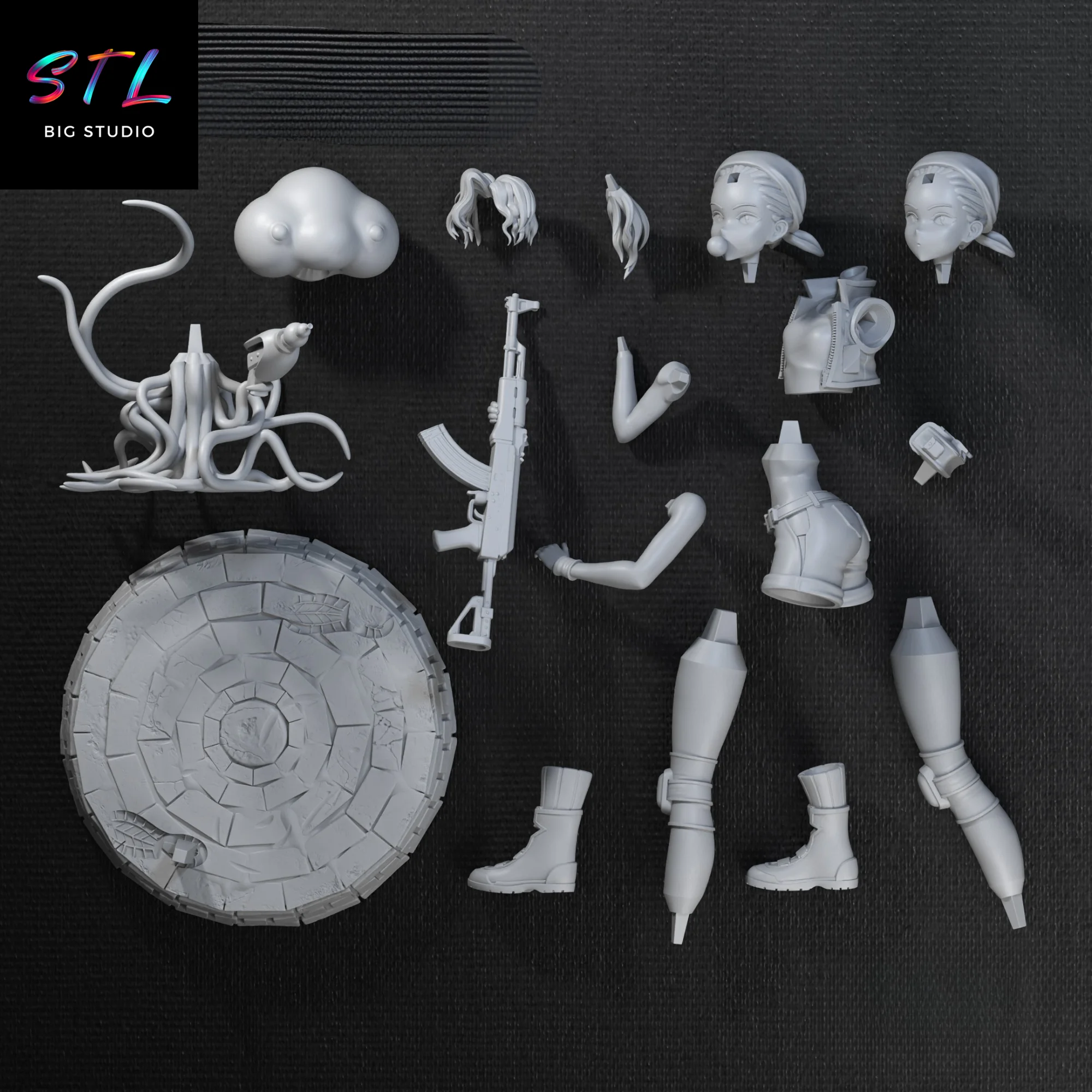 Eri Kasamoto STL | Metal Slug | 3D Printable Figure Model — view 7