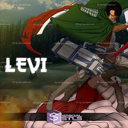 Levi in Battle 3D Printer Files STL Model