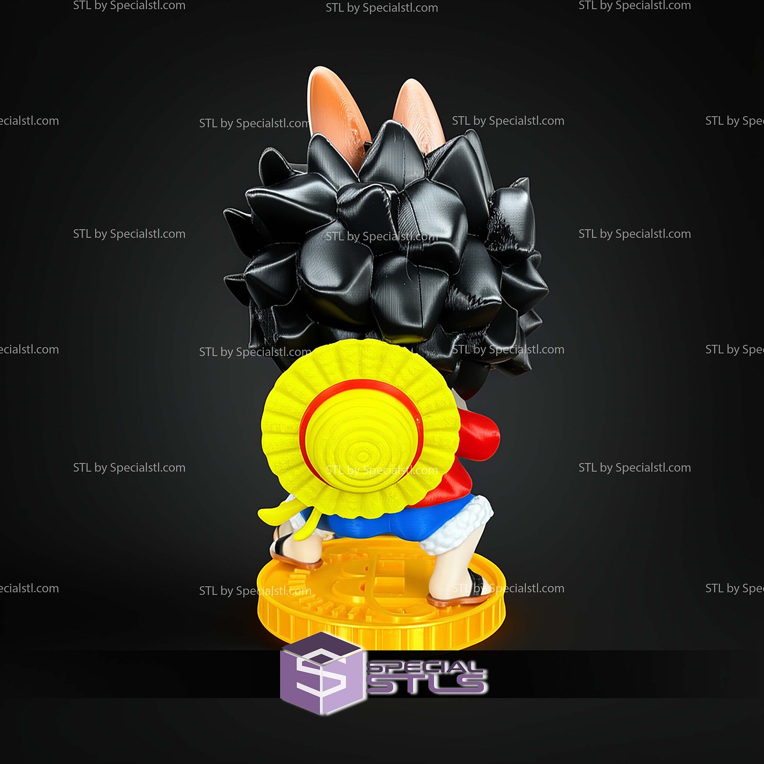 Super Basic STL Labubu Luffy Multipart 3D Model — view 4