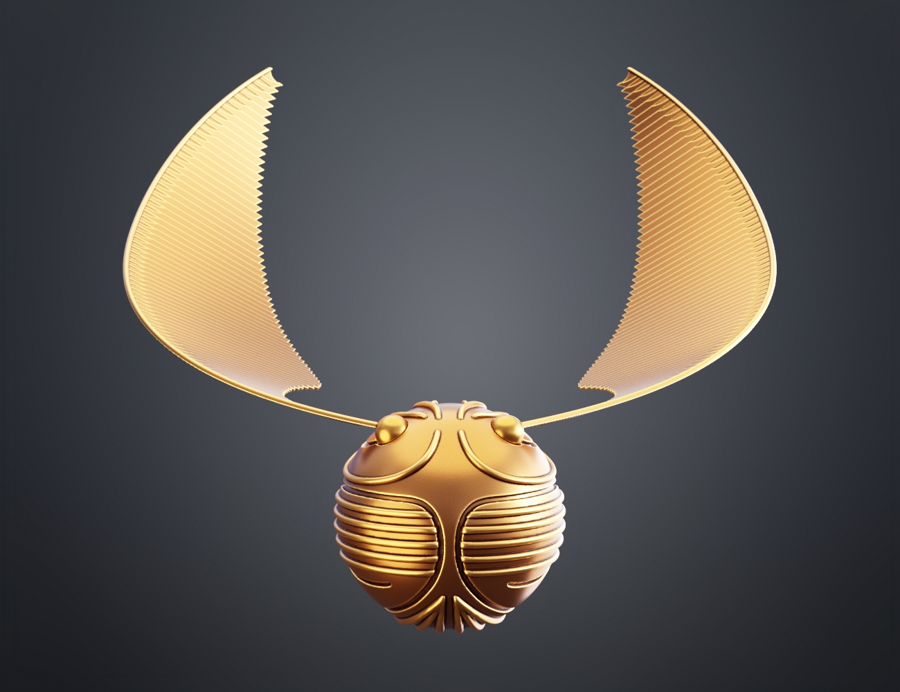 Golden Snitch - Harry Potter 3D OBJ Model — view 4