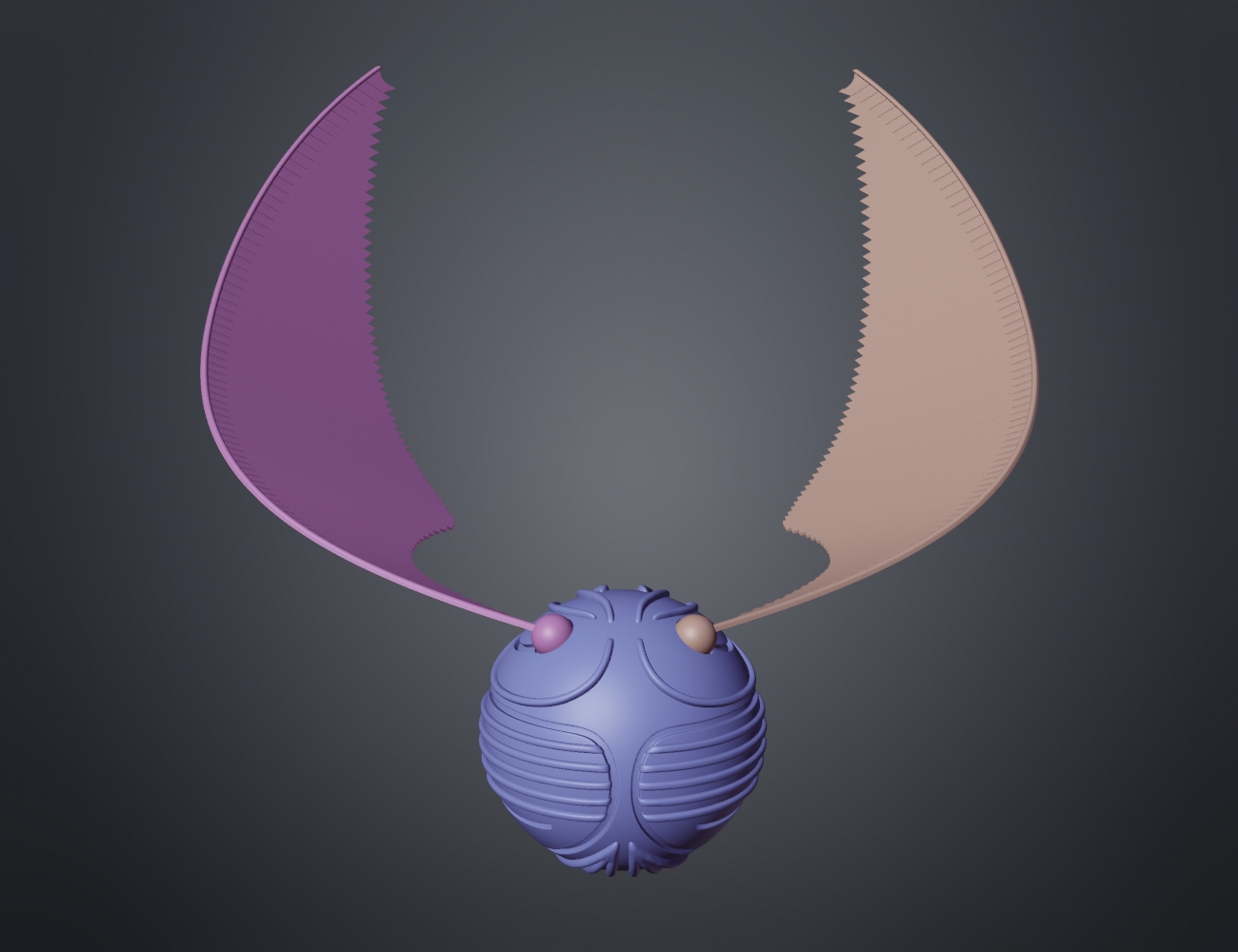 Golden Snitch - Harry Potter 3D OBJ Model — view 5