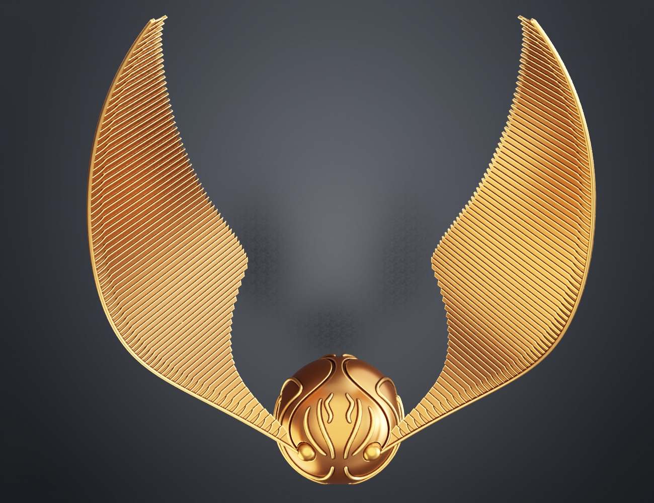 Golden Snitch - Harry Potter 3D OBJ Model — view 7