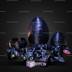 Super Basic STL Night Fury Dragons 3D Model