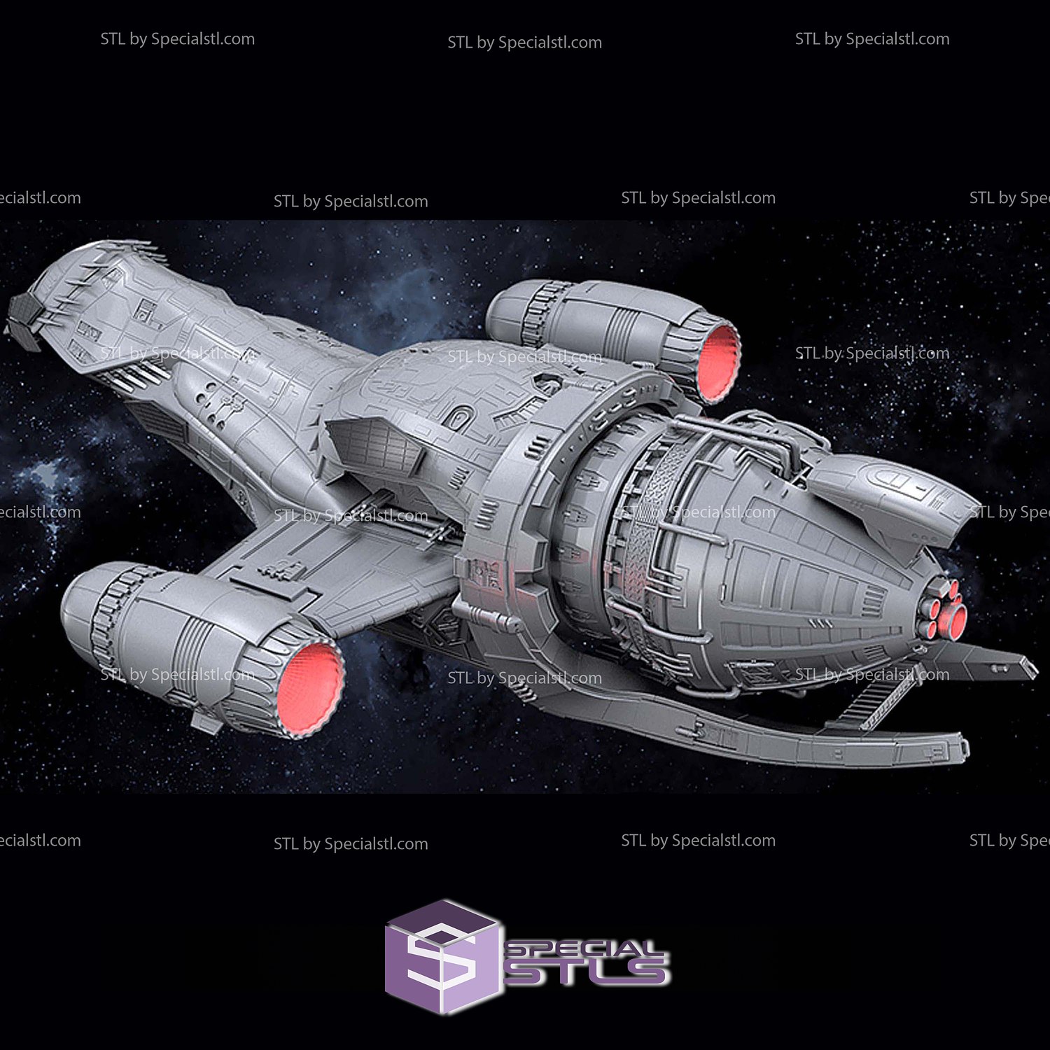 Serenity Ship 3D Printer Files STL Model — view 5