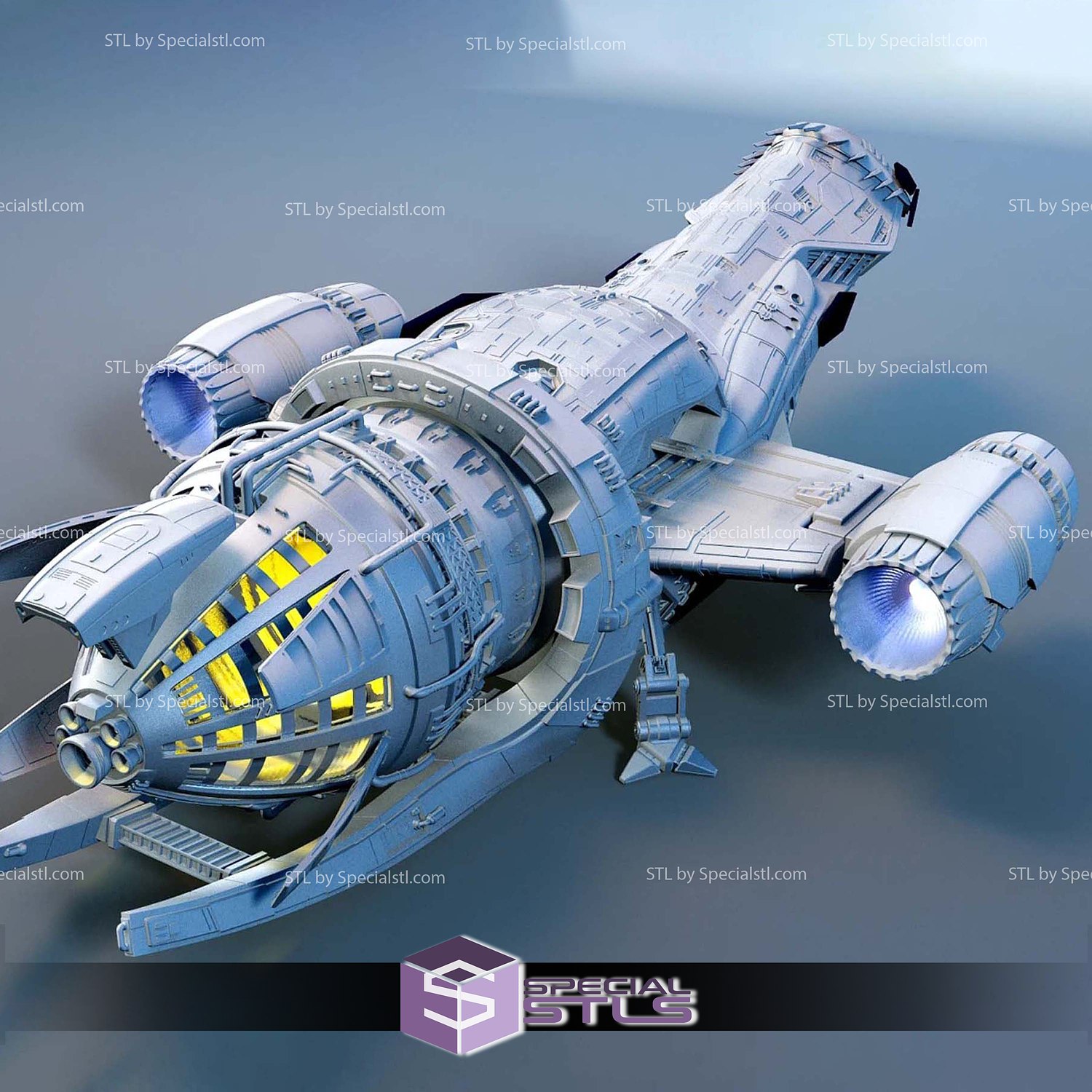 Serenity Ship 3D Printer Files STL Model — view 7