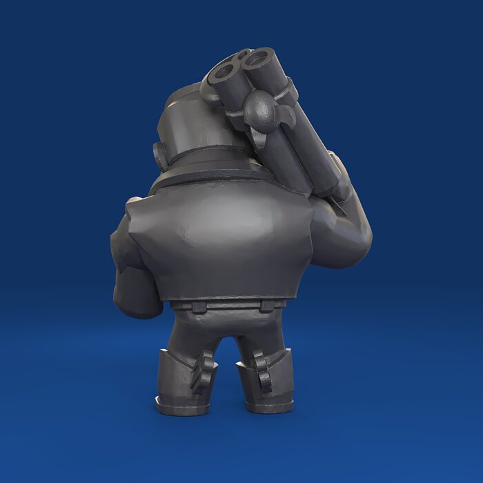 Bull Original - Brawl Stars 3D 3MF Model — view 3