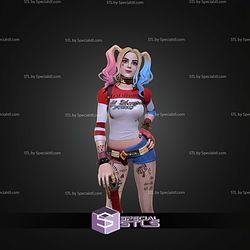 Harley Quinn Basic STL Files 3D Model