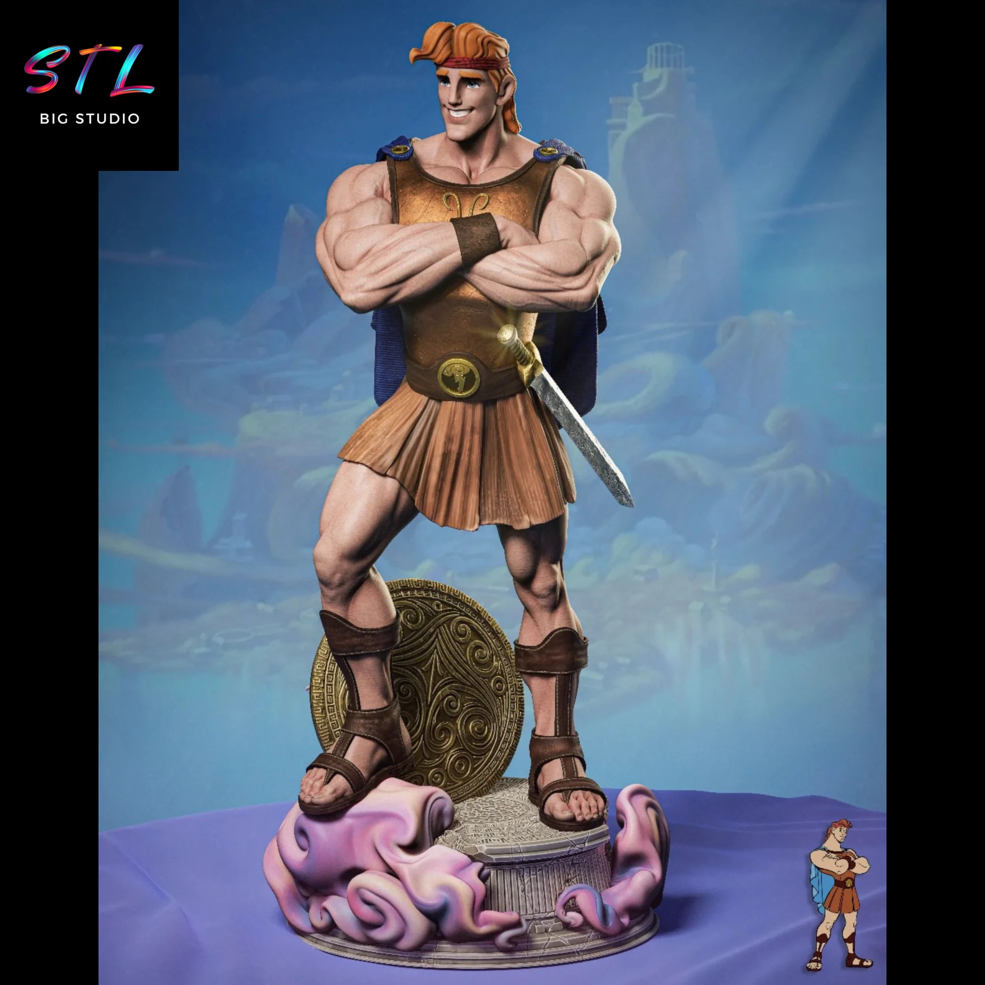 Princess Bubblegum STL | Adventure Time | 3D Diorama to Print Model — view 7