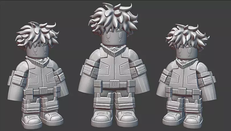 Lego Midoriya chibi 3D STL Model