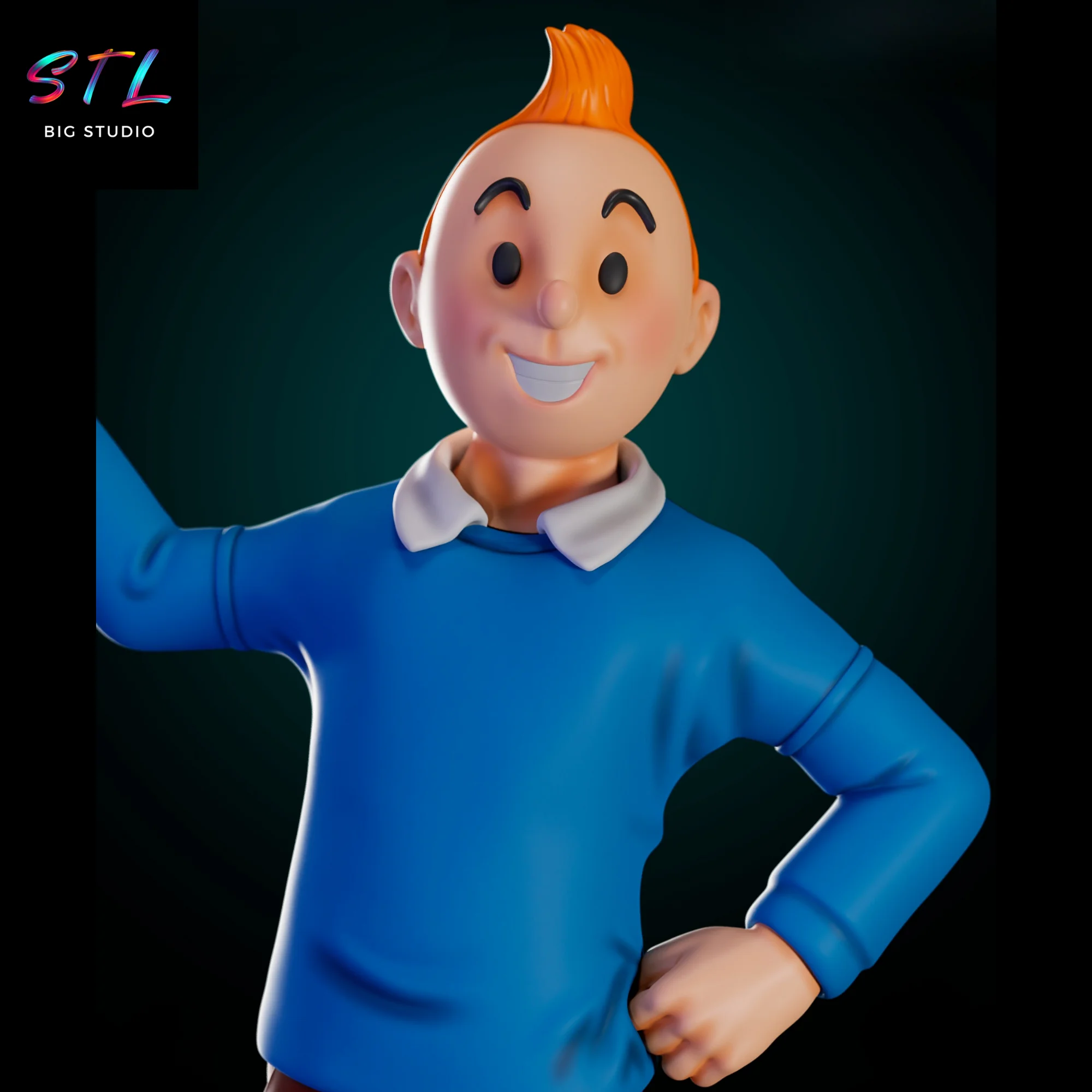 Tintin and Snowy STL | The Adventures of Tintin | 3D Print Model Model — view 4