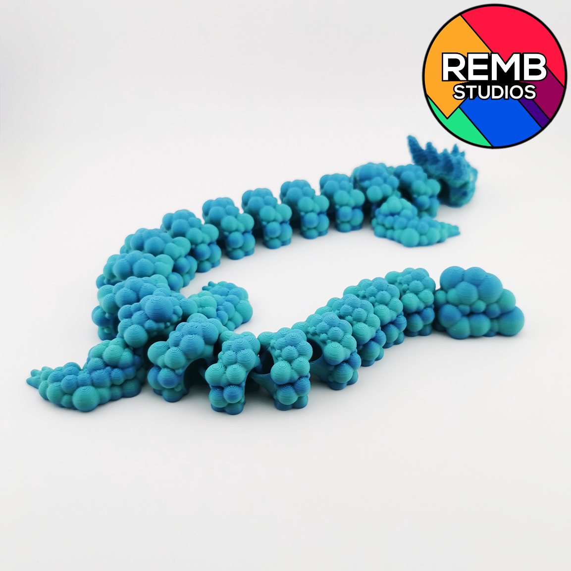 Articulated Soap Bubble Dragon | Flexi Soap Bubble Dragon 3D STL Model