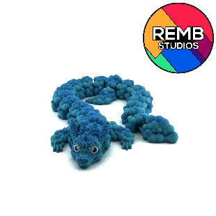 Articulated Soap Bubble Dragon | Flexi Soap Bubble Dragon 3D STL Model — view 3
