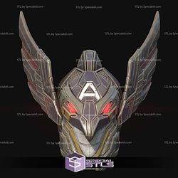 Cosplay STL Files Marvel Rivals Captain America Galactic Talon 3D Model