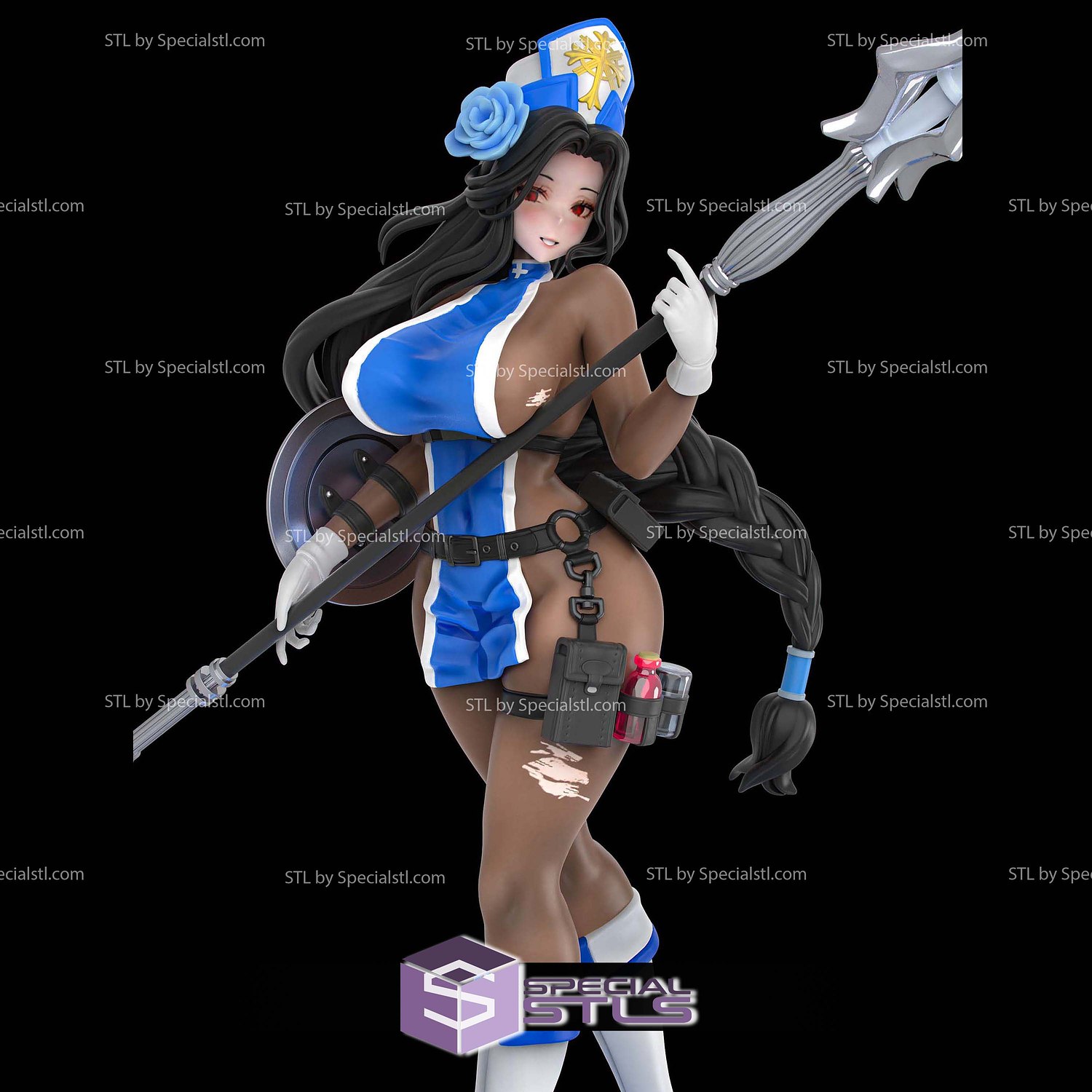 Maiden Ice Rose NIKKE 3D Printer Files STL Model — view 2